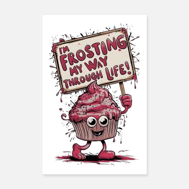 Frosting My Way Poster 8" x 12" (20x30 cm)