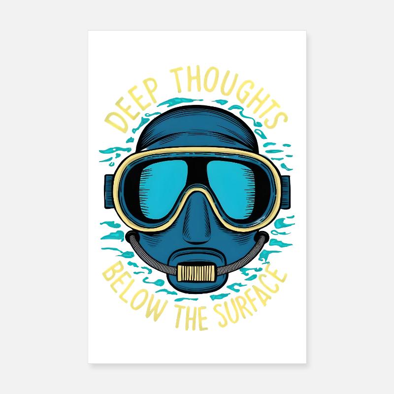 Pensées profondes Poster 20 x 30 cm