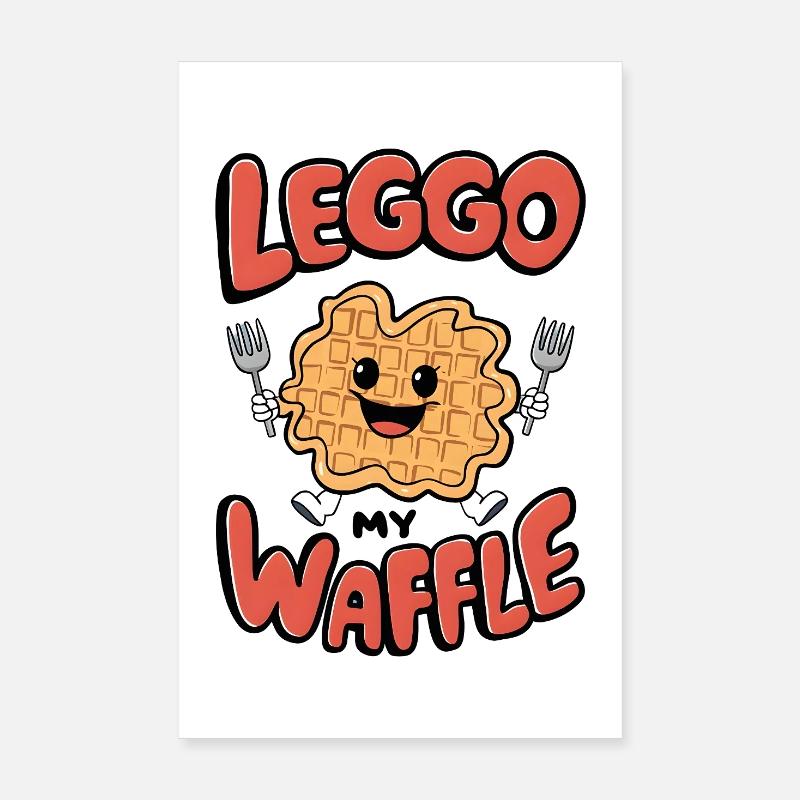 Leggo Ma Gaufre Poster 20 x 30 cm