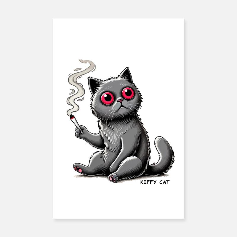 Affiche de dessin animé de chat Kiffy Poster 20 x 30 cm
