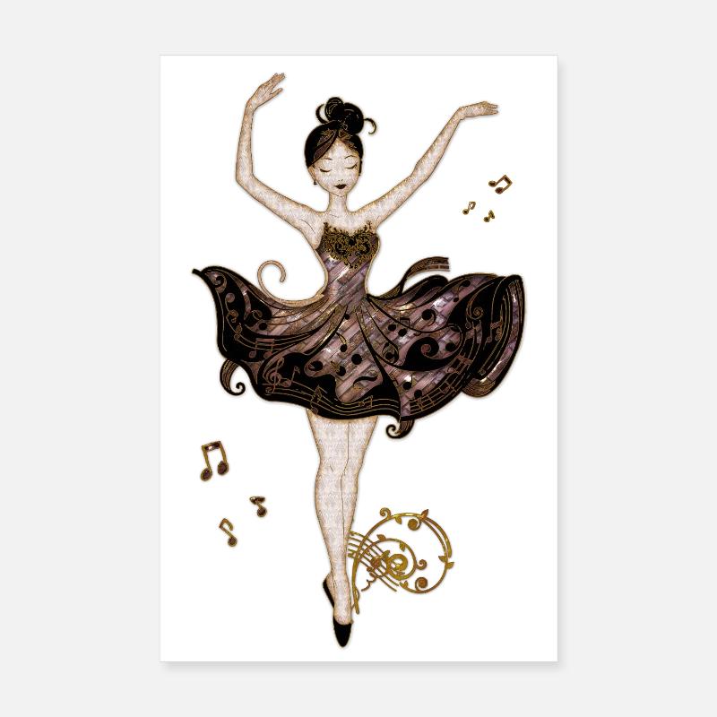 La danseuse des sons, Poster 20 x 30 cm