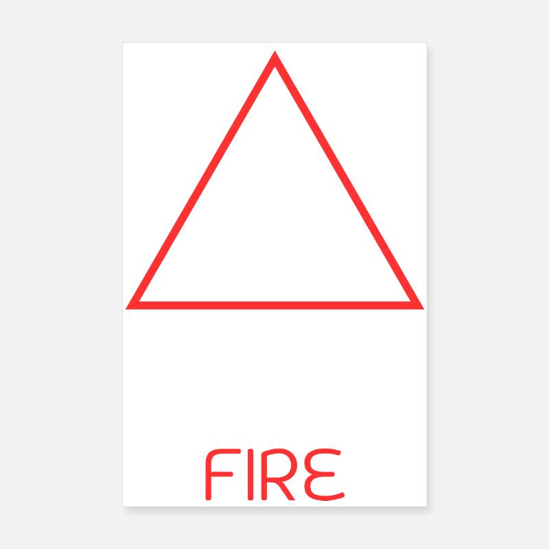 Élément Du Feu Poster 20 x 30 cm