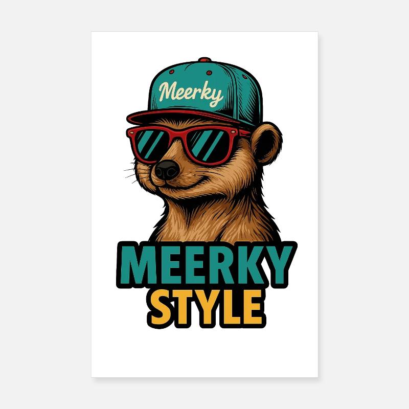 Meerky Style Poster 20 x 30 cm