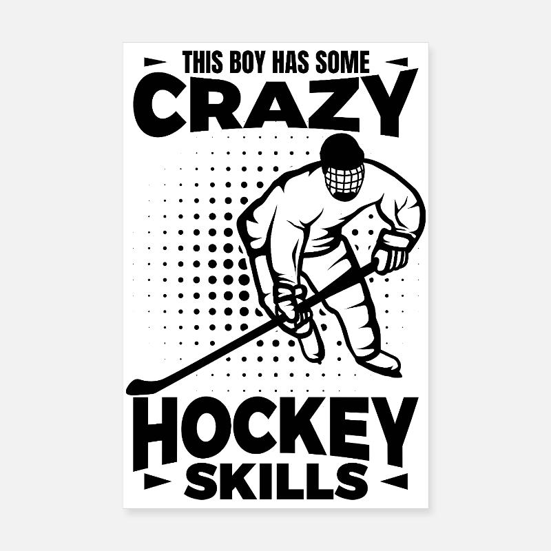 Eishockey Junge Poster 20x30 cm