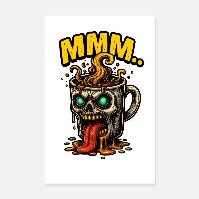 MMM Dämonenkaffee Becher Poster 20x30 cm