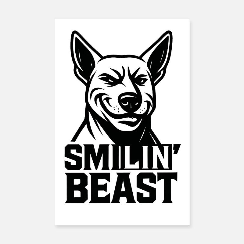 Smiling Beast Poster 20x30 cm