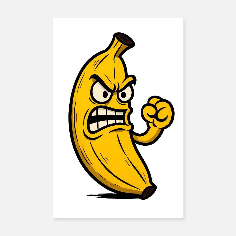 Mauvaises vibrations de banane Poster 20 x 30 cm