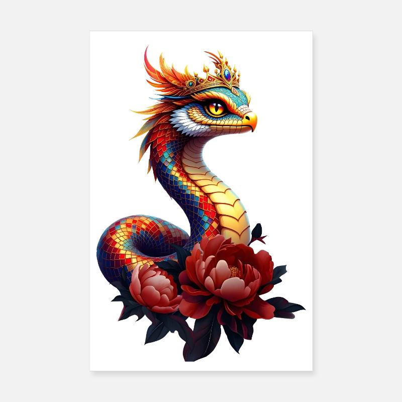 Echte Sternenschlange des Universums. Poster 20x30 cm