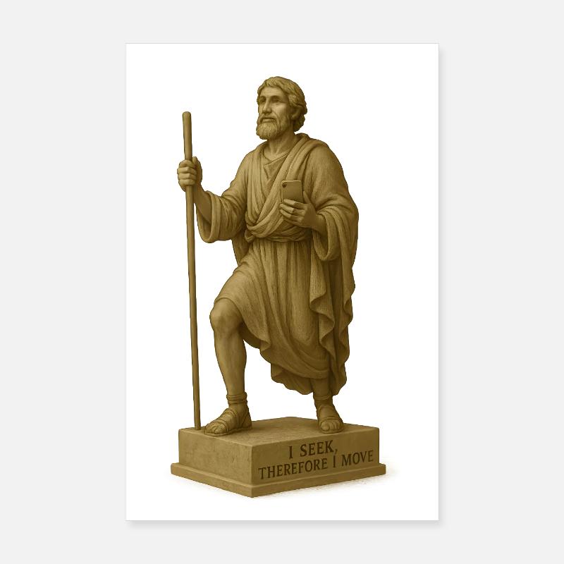 Moderne Interpretation des Pilgers Poster 20x30 cm