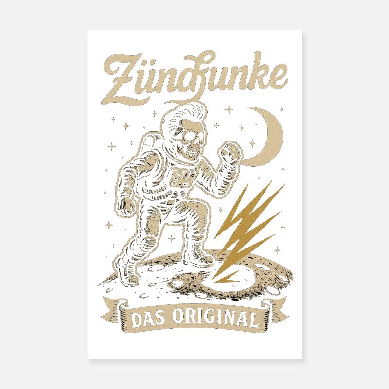 Zündfunke – Moon Walk Poster 20x30 cm