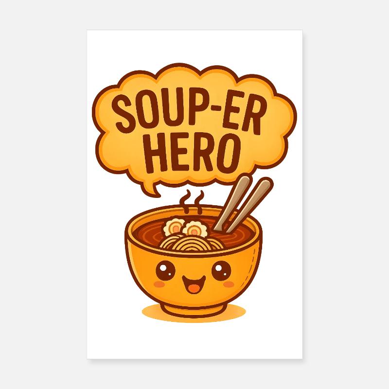 SUPPEN-ER-HELD Poster 20x30 cm