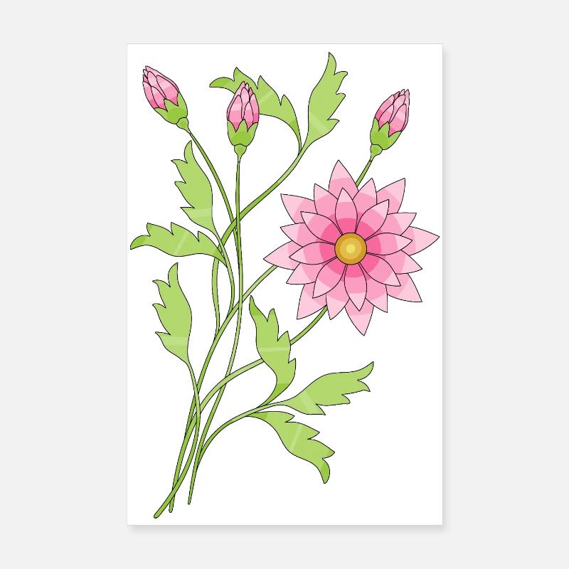 Fleur Poster 20 x 30 cm