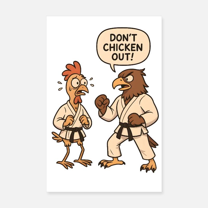 Don't chicken out Poster 20x30 cm