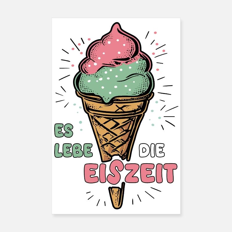 Es lebe die Eiszeit Poster 8" x 12" (20x30 cm)