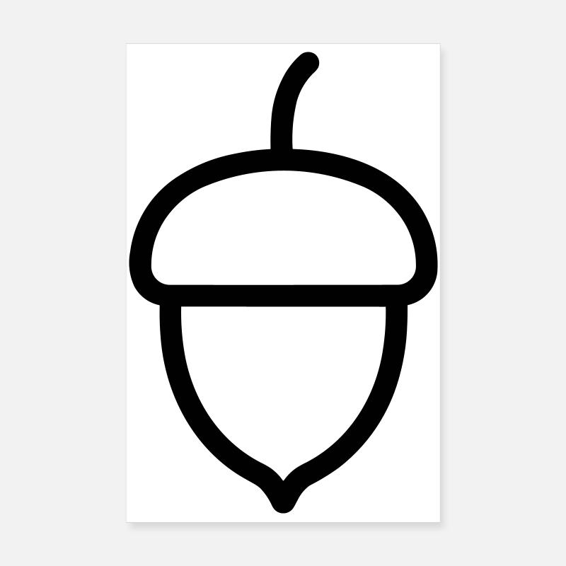 acorn Poster 8" x 12" (20x30 cm)