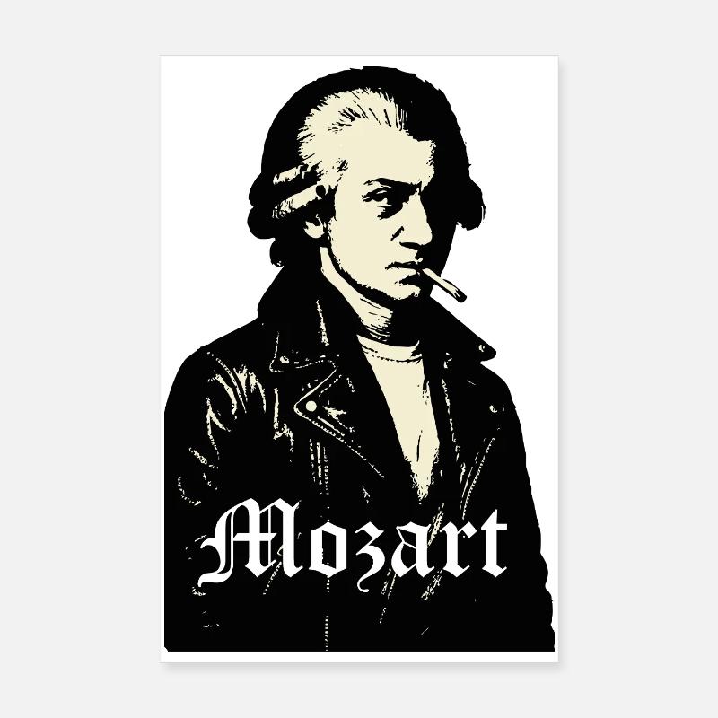 Mozart Noir Compositeur rebelle Poster 20 x 30 cm