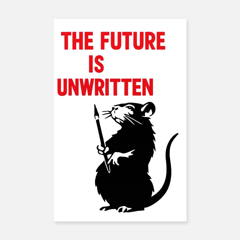 Future undescribed | Rat philosophizes Poster 8" x 12" (20x30 cm)