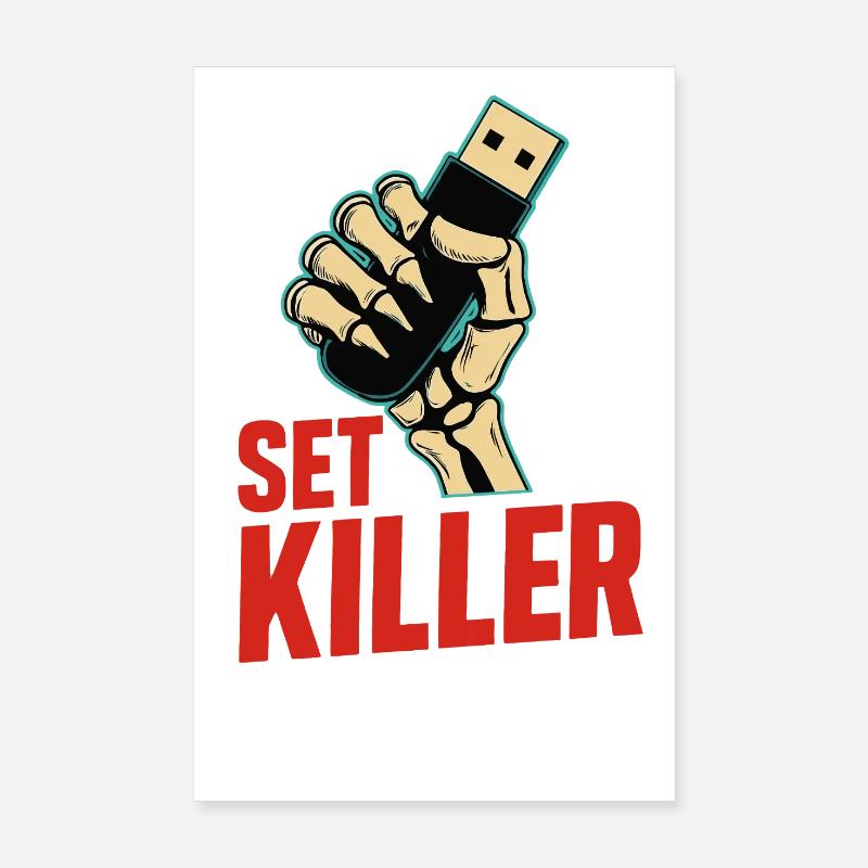 Set Killer – DJ Power Poster 20x30 cm