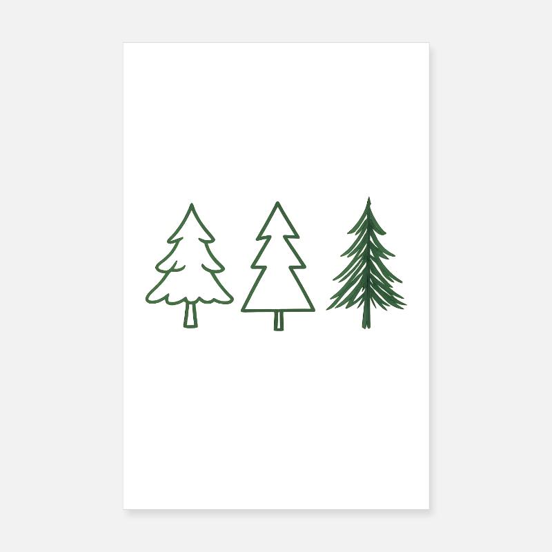 Weihnachts Motiv Christbaum Tannenbaum Poster 20x30 cm