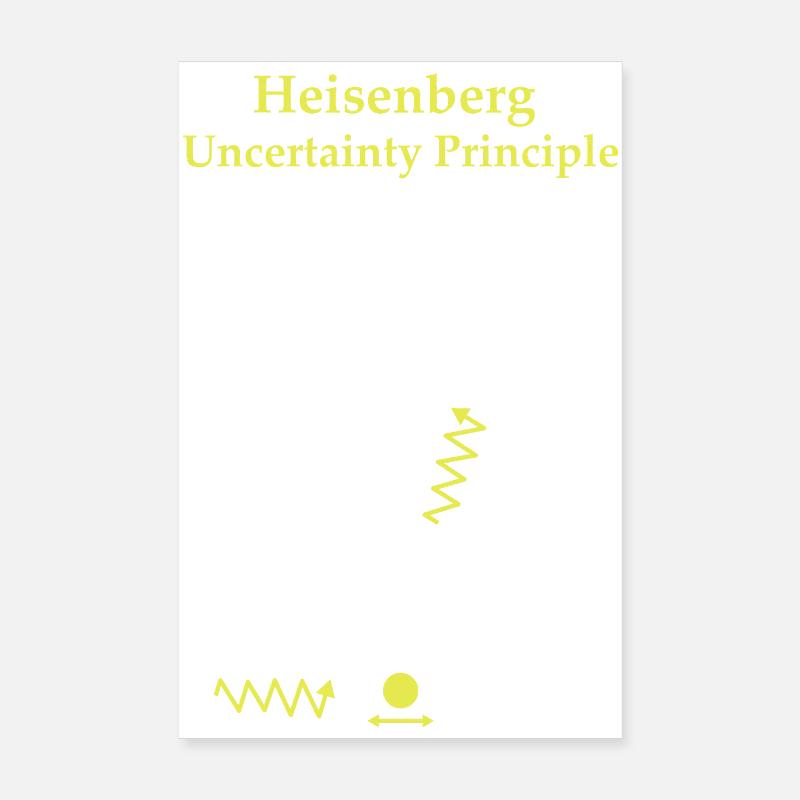  Principe d'incertitude d"Heisenberg  Poster 20 x 30 cm