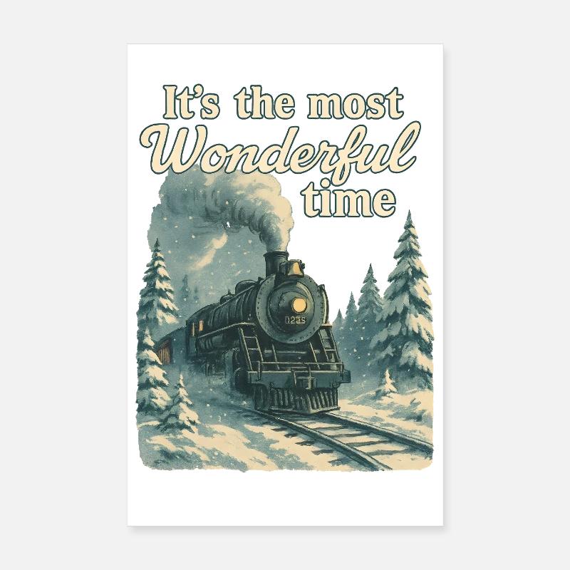 Christmas Polar Express Poster 8" x 12" (20x30 cm)