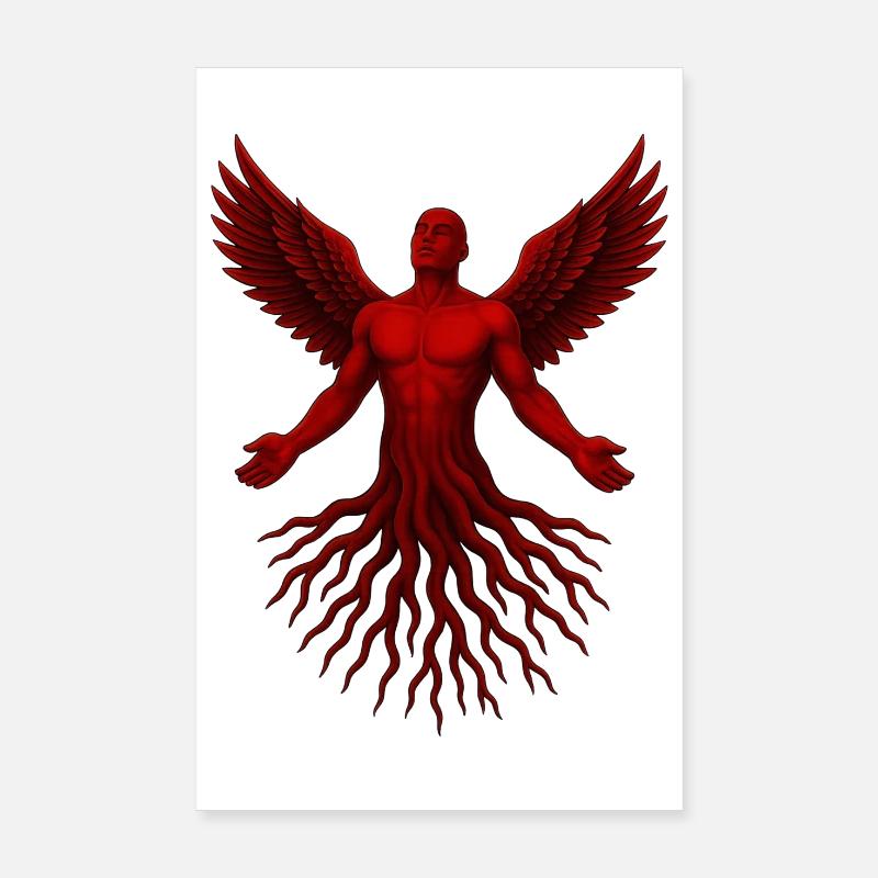 Âme de l’Ange Rouge Poster 20 x 30 cm