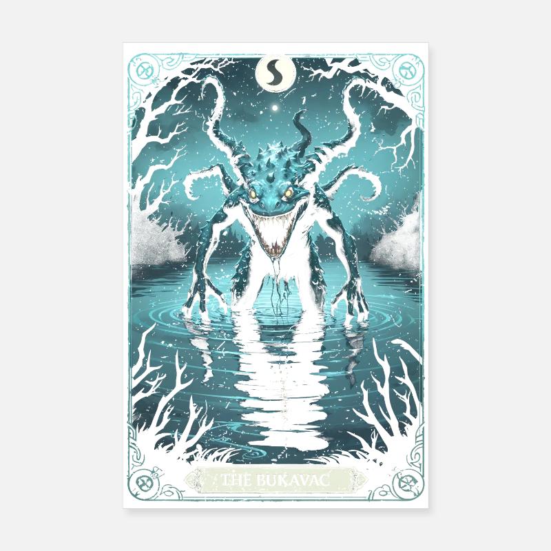 The Bukavac Mythological Creatures Poster 8" x 12" (20x30 cm)