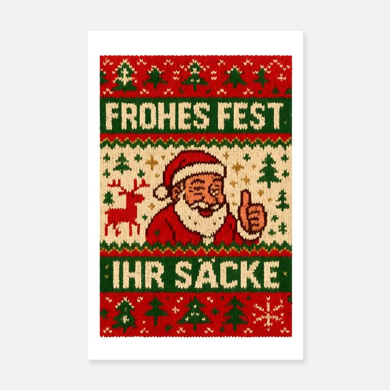 Joyeux Noël, espèce de vilain Noël Poster 20 x 30 cm