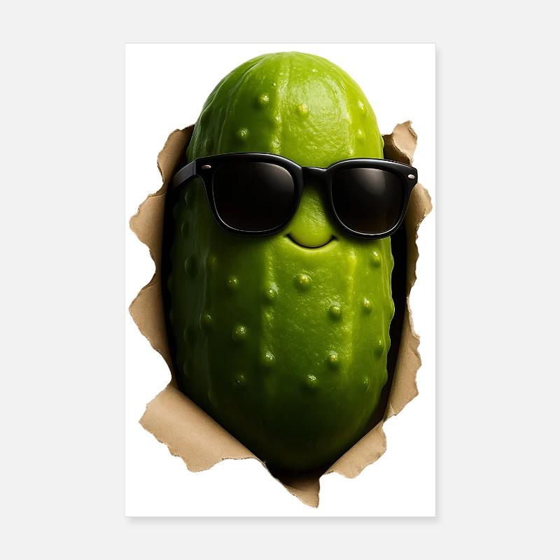 Cucumber Pickle Poster 8" x 12" (20x30 cm)
