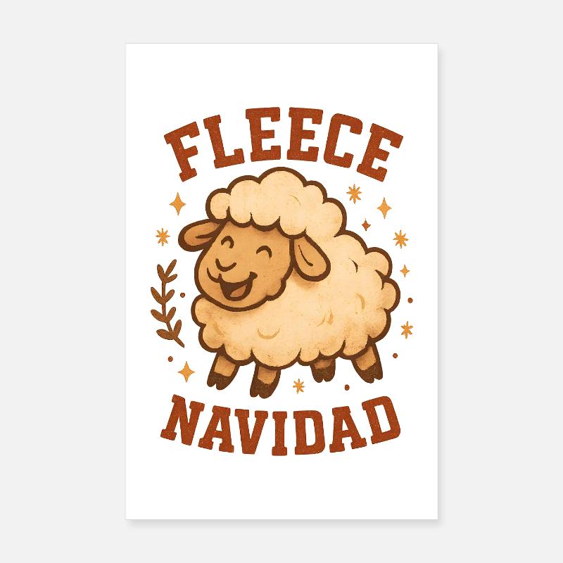 Feliz Navidad Jeu de mots de Noël drôle Poster 20 x 30 cm