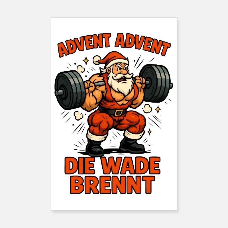 Advent Advent the calf burns Poster 8" x 12" (20x30 cm)