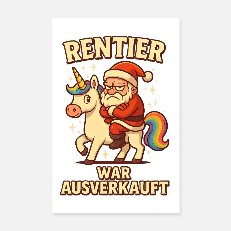 Le renne a été vendu licorne Poster 20 x 30 cm