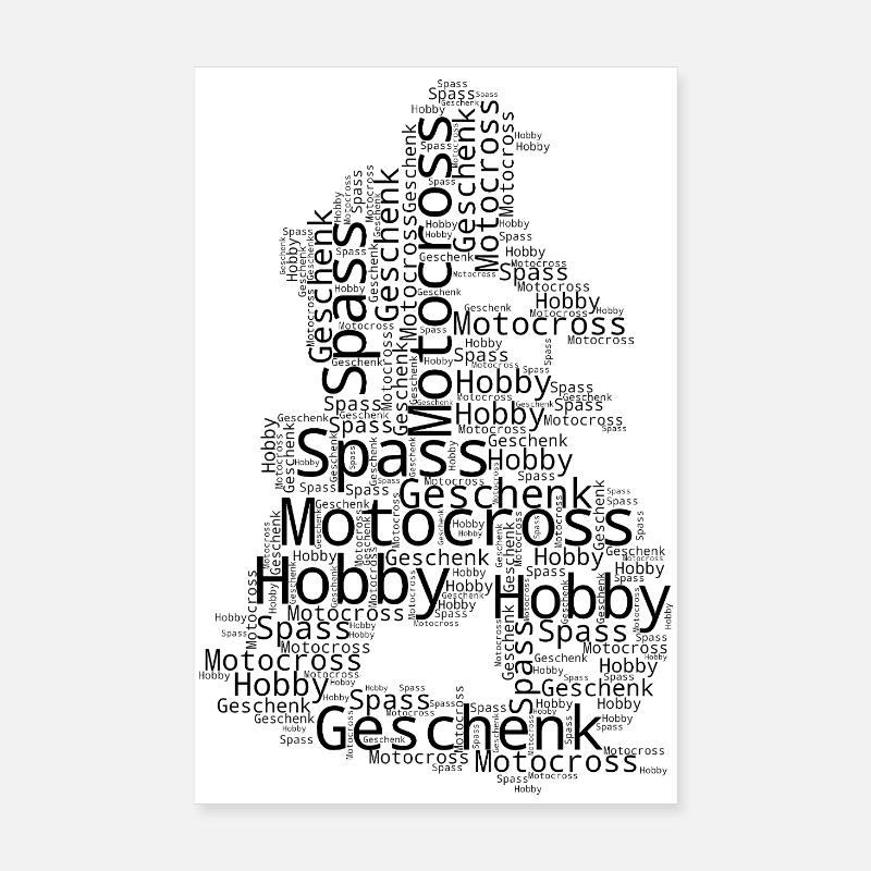 Déclaration directe sur le motocross Poster 20 x 30 cm