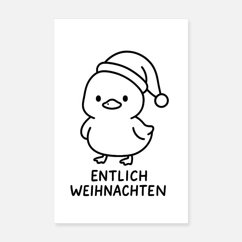 Entlich Christmas Poster 8" x 12" (20x30 cm)