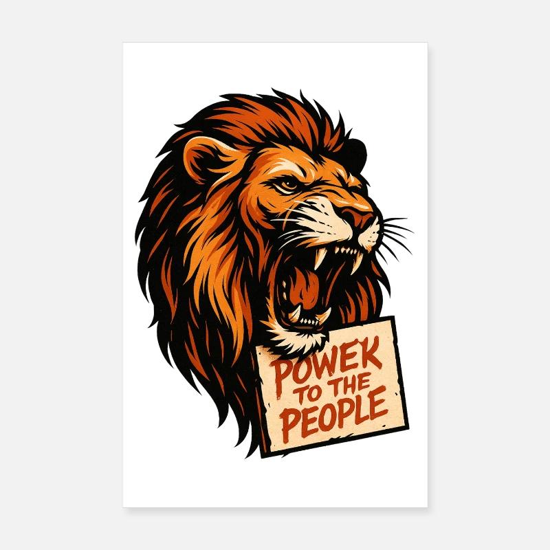 Slogan de l’affiche Löwenkraft Poster 20 x 30 cm