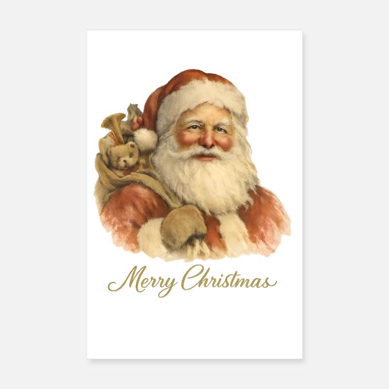 Joyeux Noël Père Noël Poster 20 x 30 cm