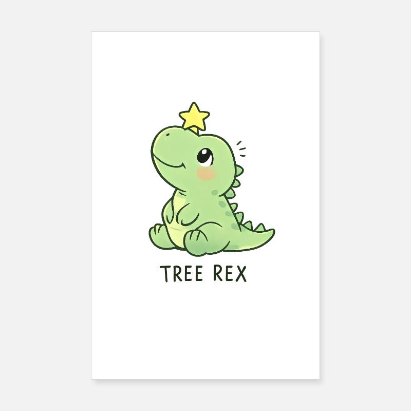 Tree Rex Dinosaurier T-Rex Poster 20x30 cm