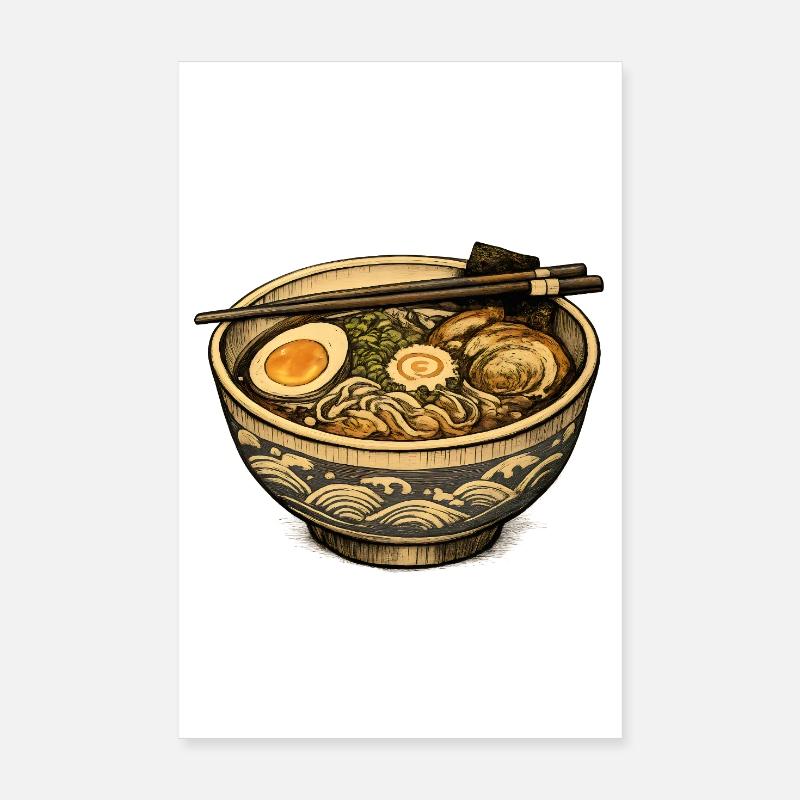 Ramen Nudeln Poster 20x30 cm