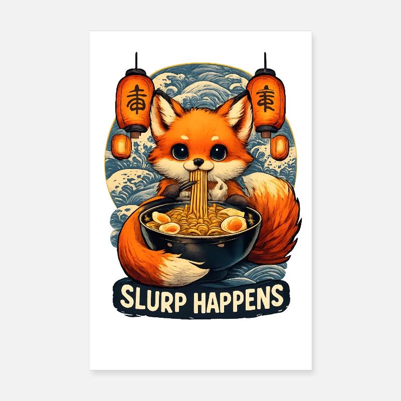 Le slurp de Fox Ramen arrive Poster 20 x 30 cm