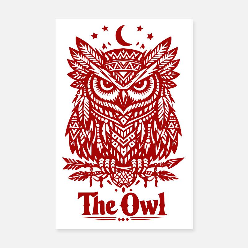 La chouette Poster 20 x 30 cm