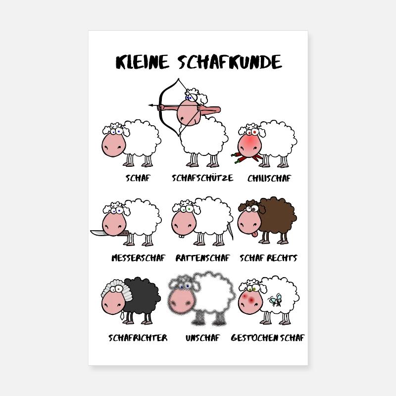 A little sheep knowledge Poster 8" x 12" (20x30 cm)