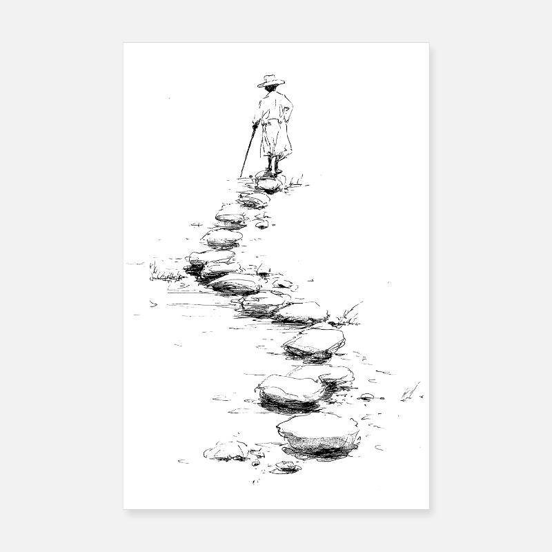 walk the path Poster 20x30 cm