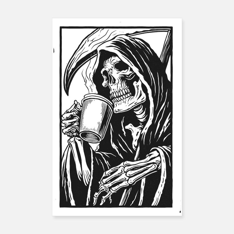 Coff & Death Poster 8" x 12" (20x30 cm)