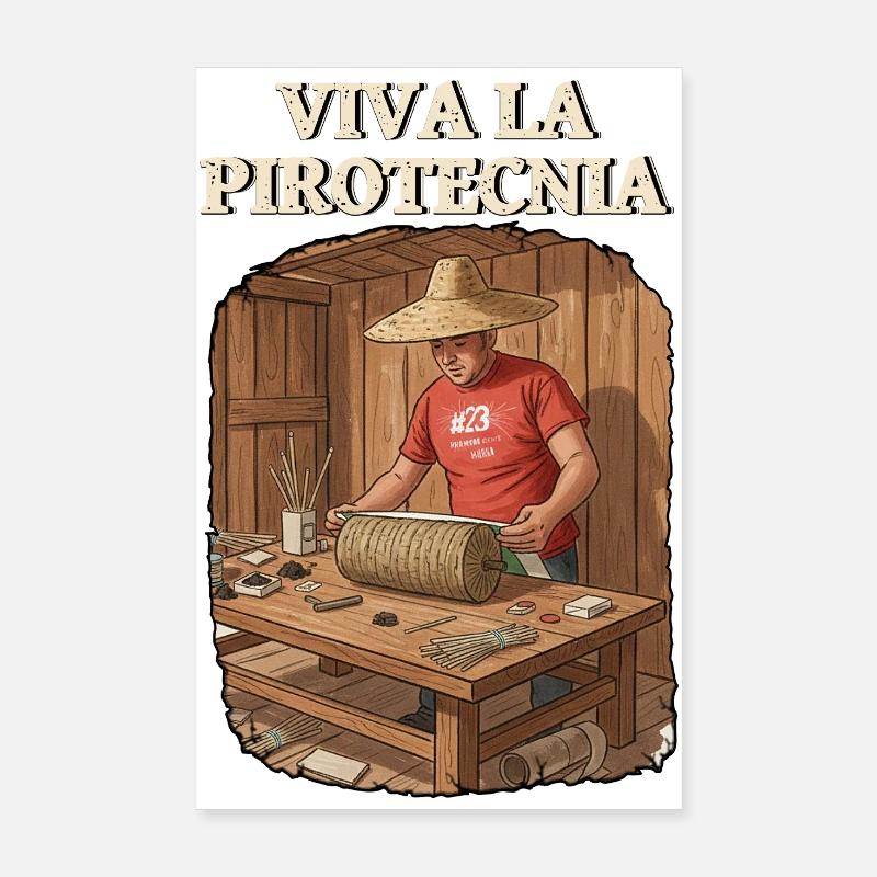 Vive la pyrotechnie Poster 20 x 30 cm