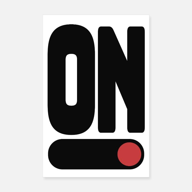 ON Power Statement Typography Shirt Poster 8" x 12" (20x30 cm)