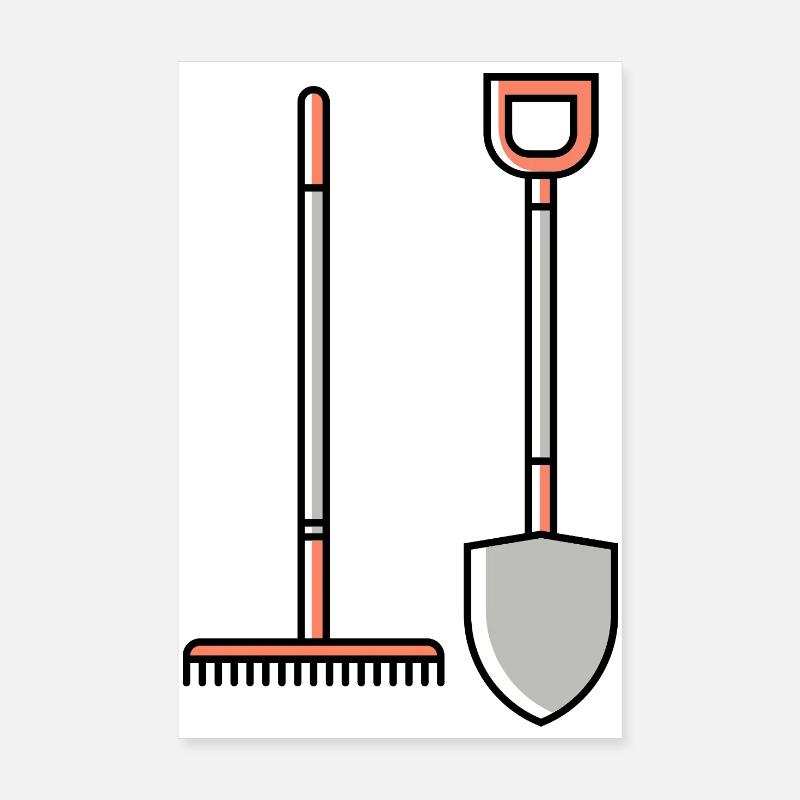 Shovel icon Poster 8" x 12" (20x30 cm)