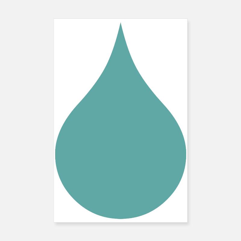 Wassertropfen – Regentropfen Poster 20x30 cm