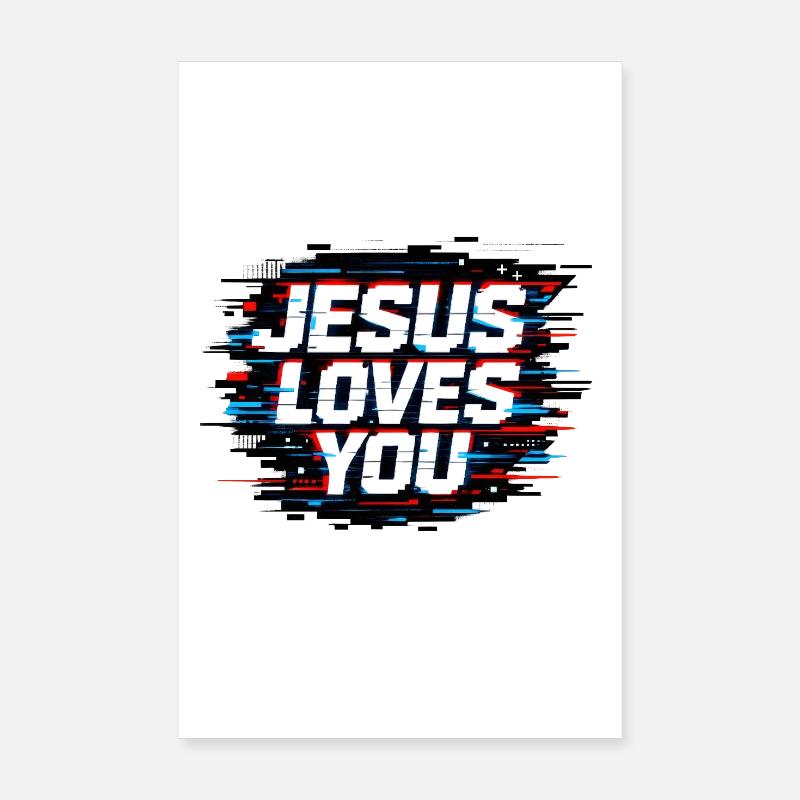 Bug de Jésus t’aime Poster 20 x 30 cm