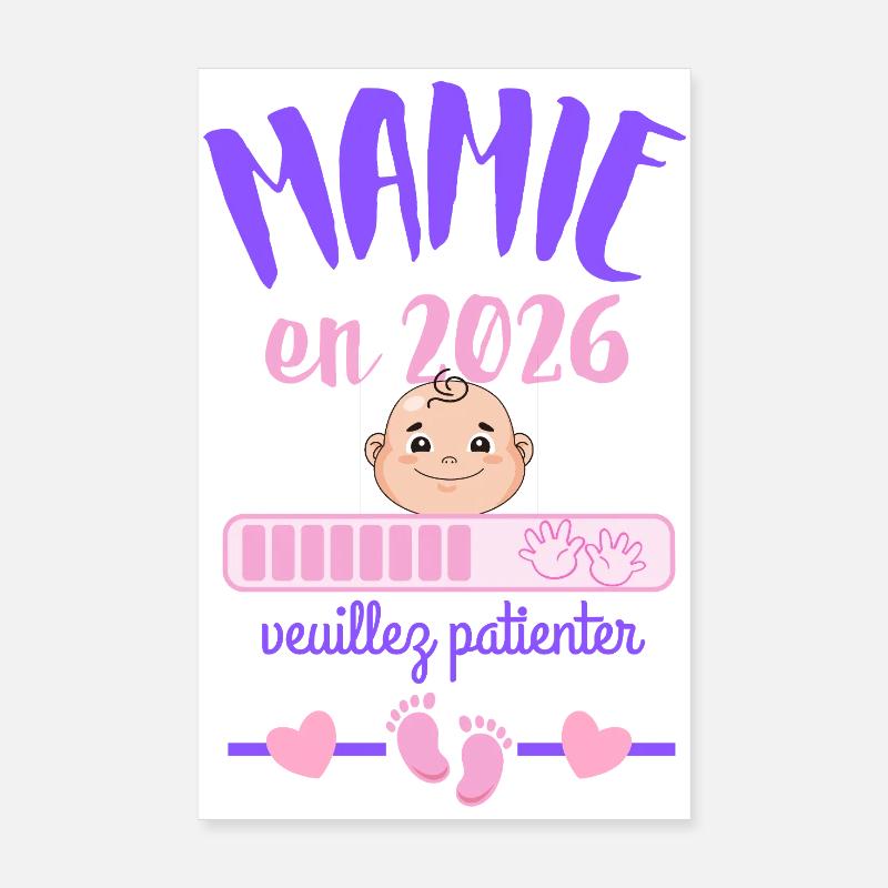 Grandma in 2026 Please wait Poster 8" x 12" (20x30 cm)
