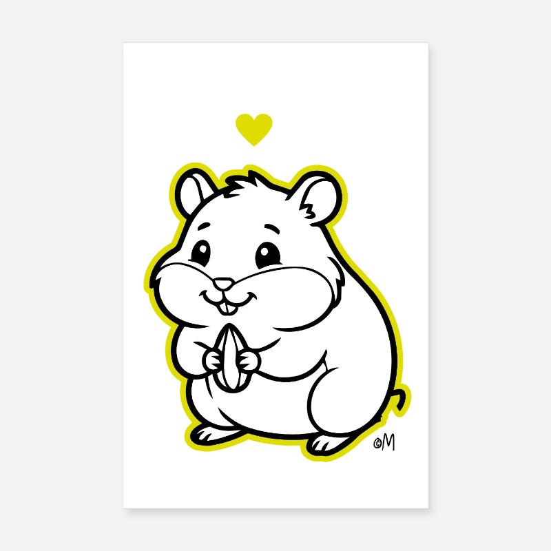 Arnold_the_Hamster Poster 8" x 12" (20x30 cm)